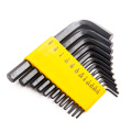 25pcs multi bike bicycle repair hand tool metric SAE inch size short arm black finish L sharp allen hexagon hex key wrench set